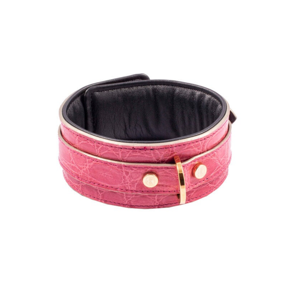 COLLAR - genuine Crocodile leather