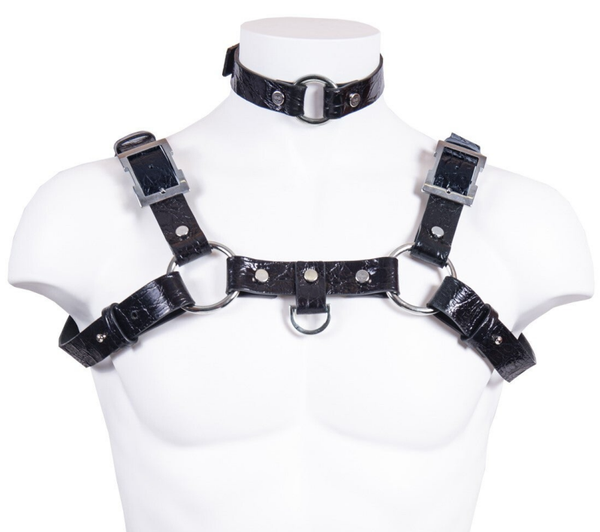 CHEST HARNESS - genuine Crocodile leather