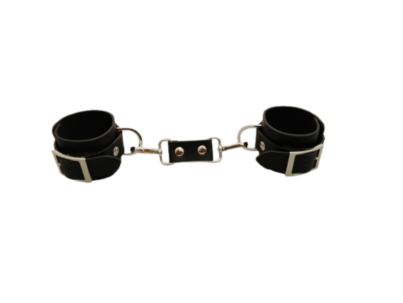 HANDCUFF - Leather, black