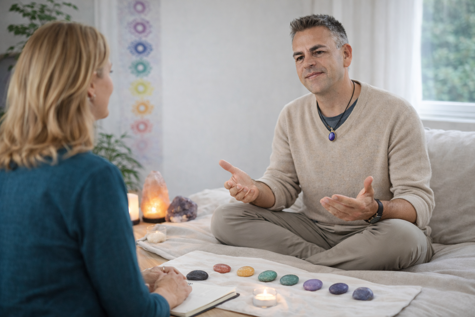 Werkwijze van Corpus Spiritus: holistische begeleiding met aandacht voor lichaamsbewustzijn, reflectie, kleur en bewustzijn