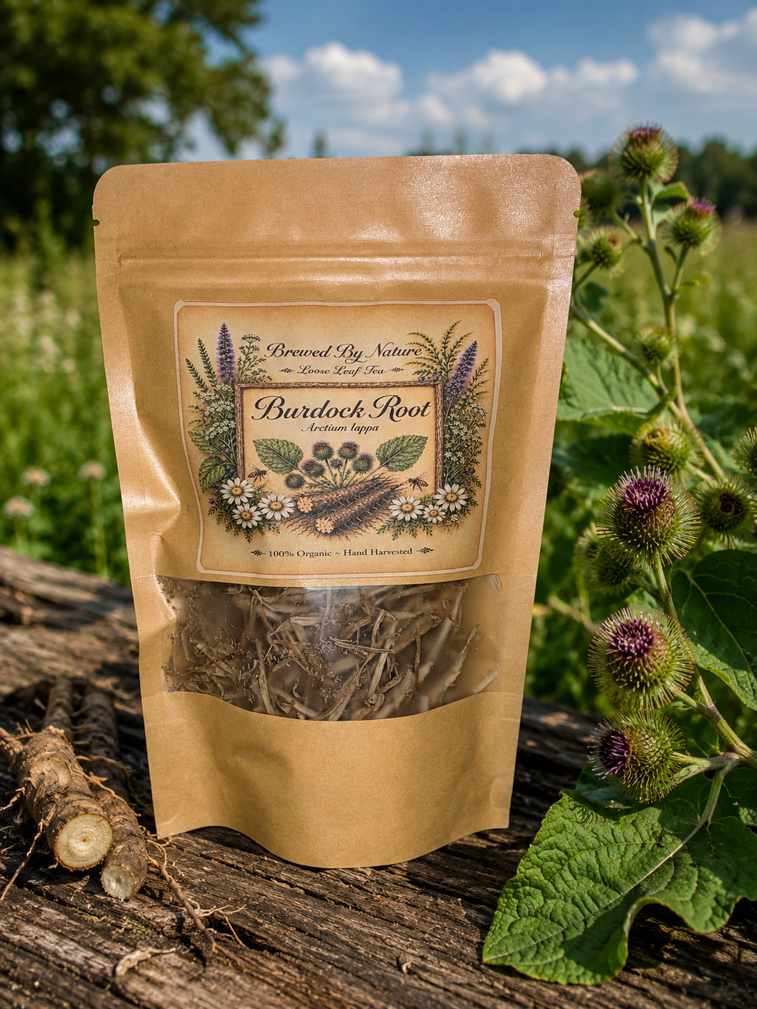 Burdock Root  ribbons “ Arctium lappa” 1oz