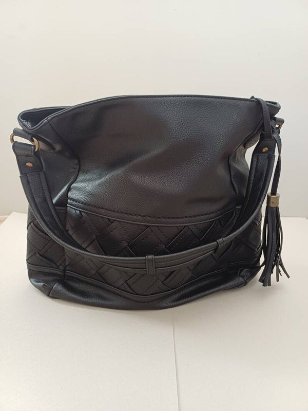 Schwarze Tasche (kurzer Trageriemen)