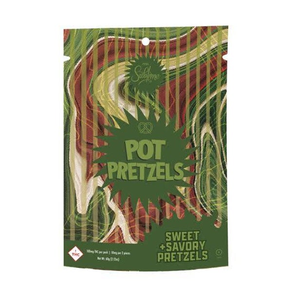 Sublime: Sweet and Savory Pot Pretzels 100mg per pack