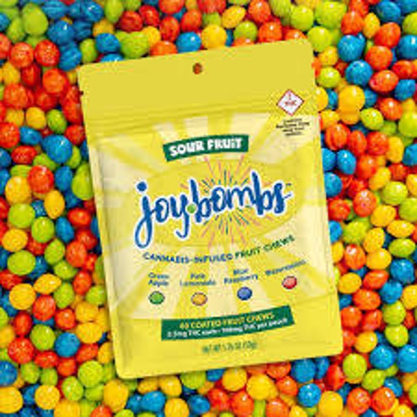 Joy Bombs: Sour Fruit 2.25mg/piece 100mg bag