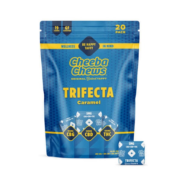 Cheeba Chews: Trifecta Caramel taffy chews 100mg