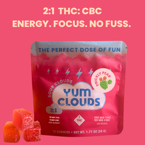 Yum Clouds Prickly Pear 2:1  10mg THC/5mg CBD
