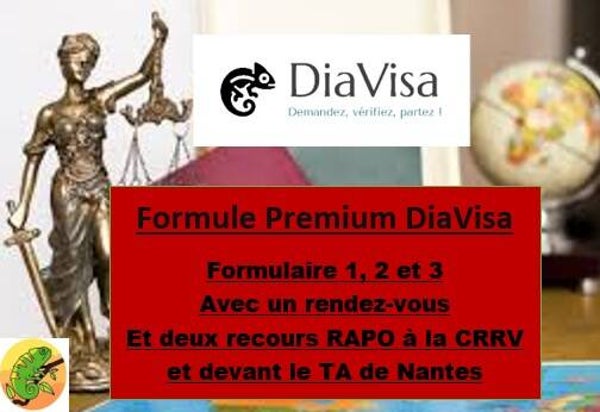 Formule Premium DiaVisa avec les deux recours en cas de refus de visa  / 11.510.000 Ariary