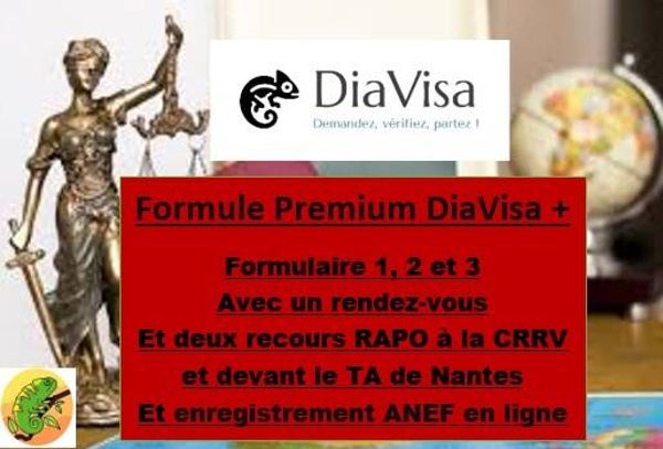 Formule Premium DiaVisa plus avec les deux recours en cas de refus de visa / 11.600.000 Ariary