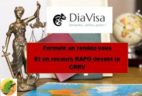 Un rendez-vous et le recours pour refus Visa, RAPO devant la CRRV / 6.000.000 Ariary
