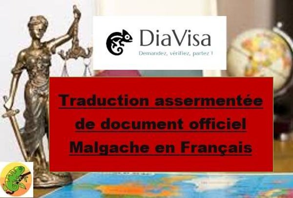 Demande de traduction assermentée en français de vos documents officiels en malgache pour votre procédure administrative / 250.000 Ariary
