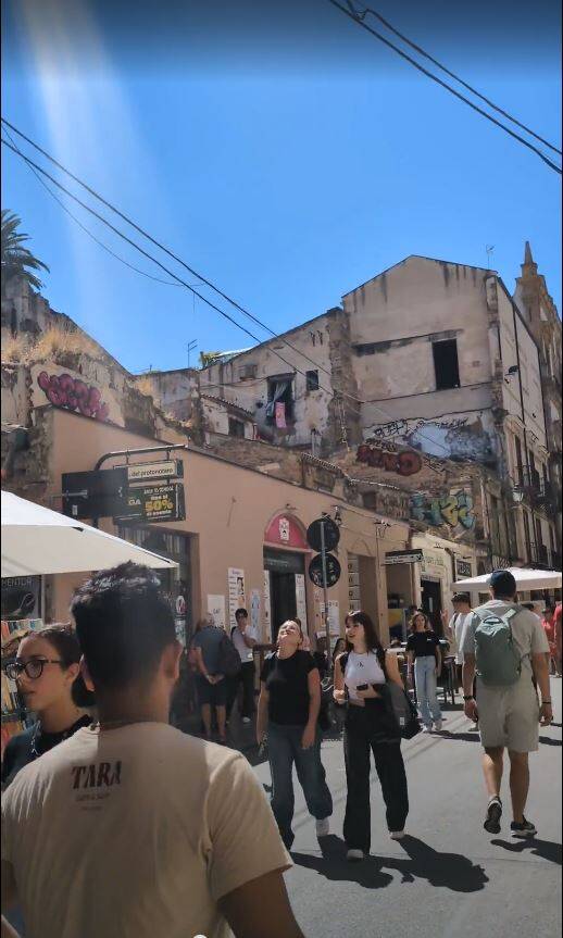 Palermo and graffiti walls