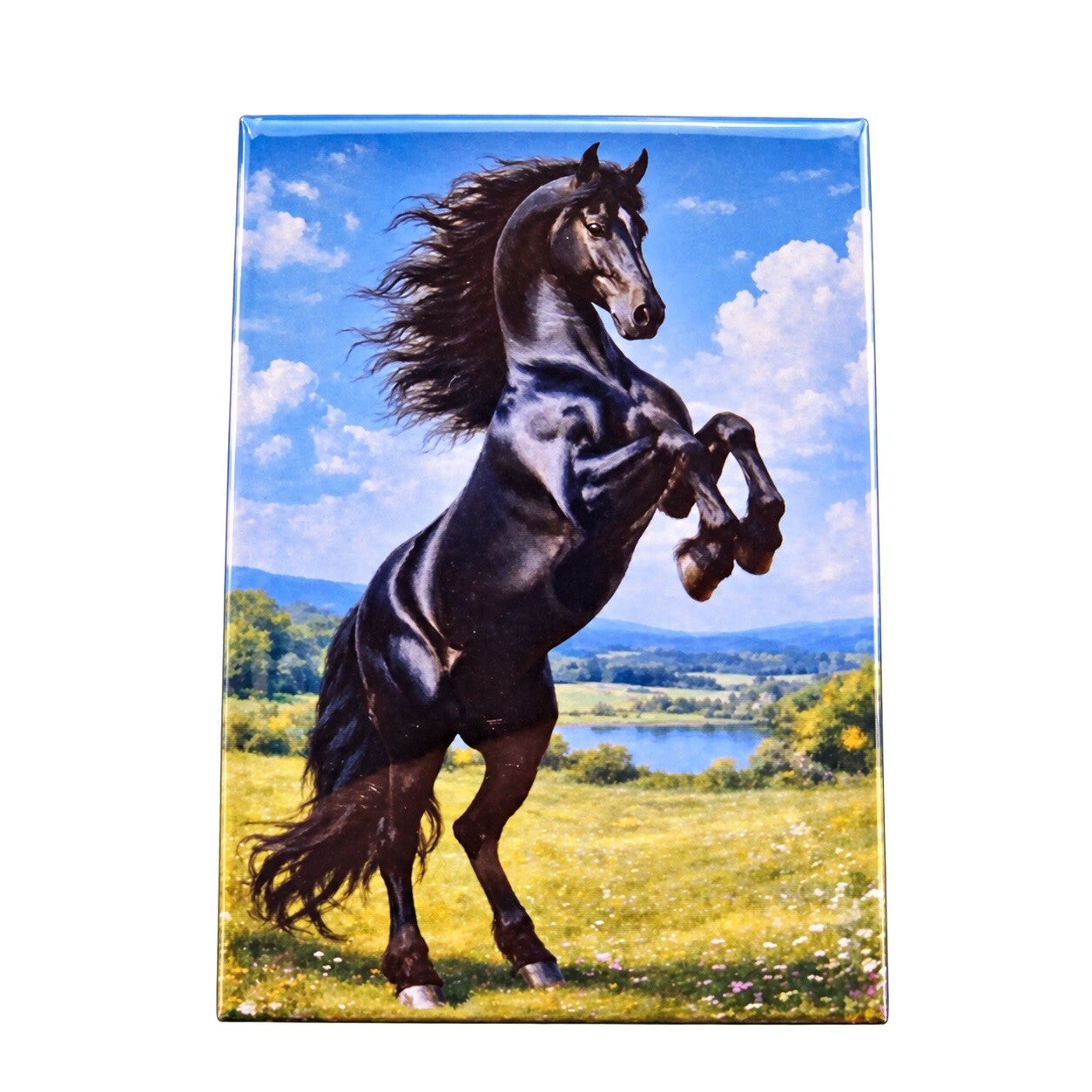 Aimant Cheval Noir