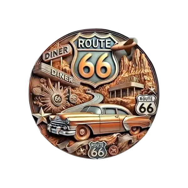 Route 66 Magnet Vintage
