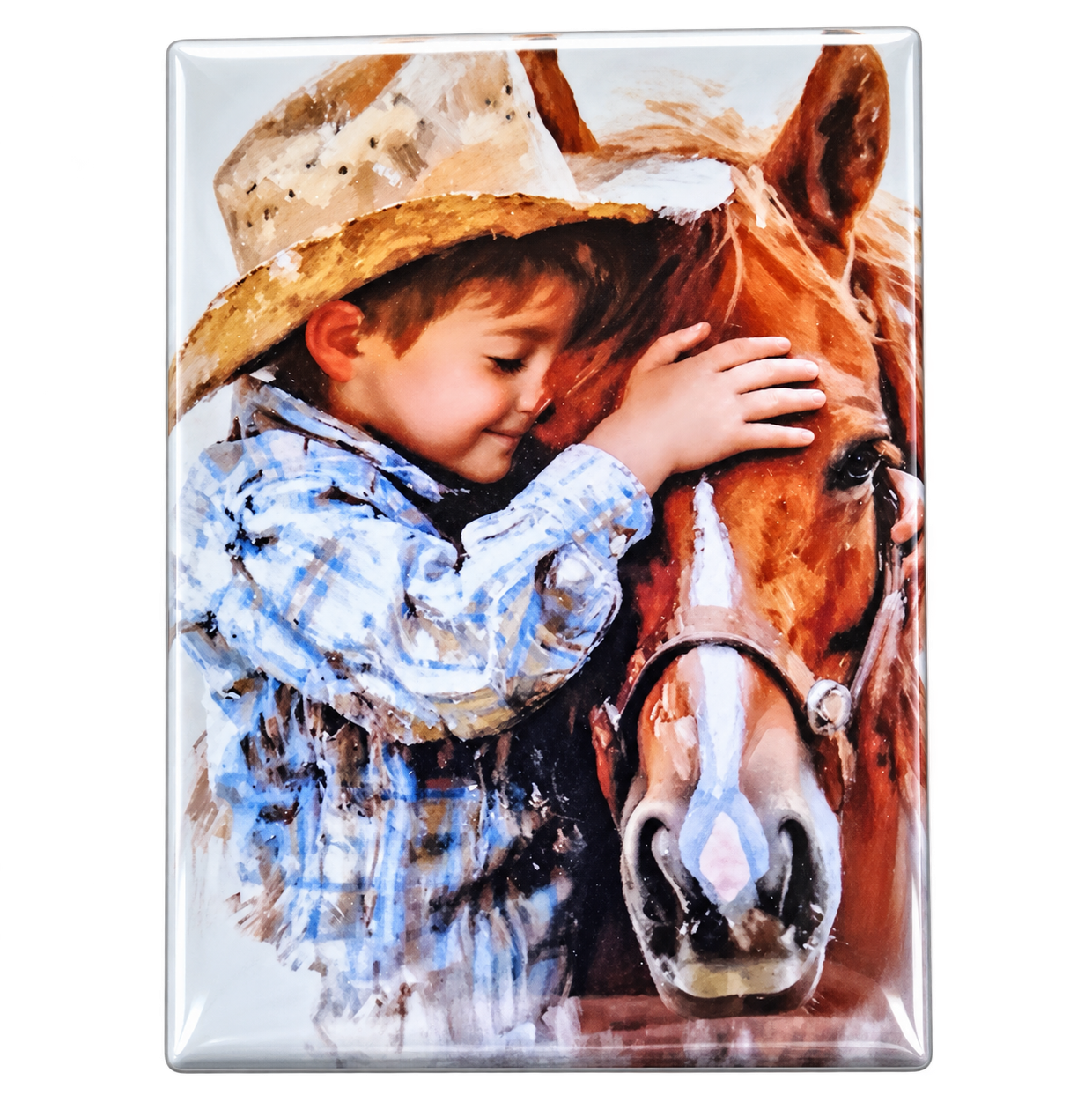 Enfant Cowboy et Cheval
