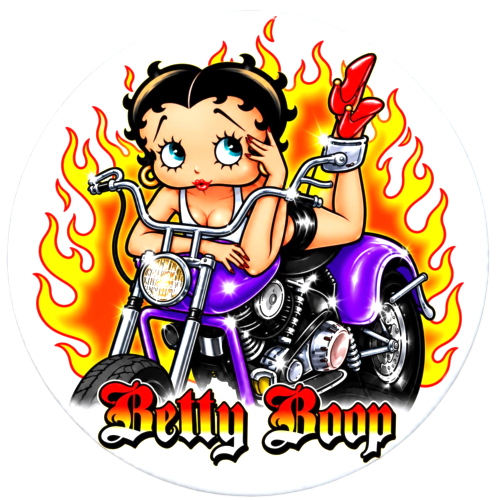 Betty Boop Motard Magnet Frigo