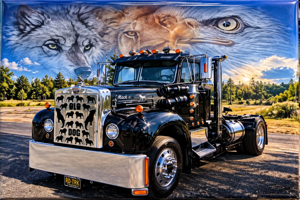 Mack Camion Vintage Lion