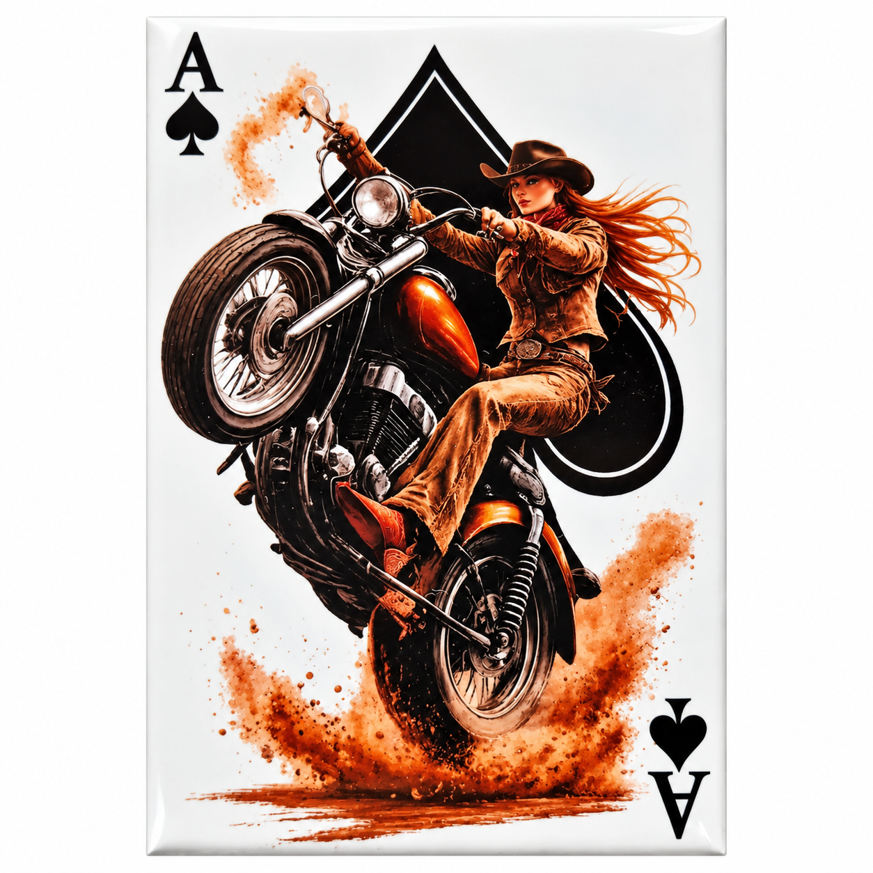 Magnet As de Pique Motard