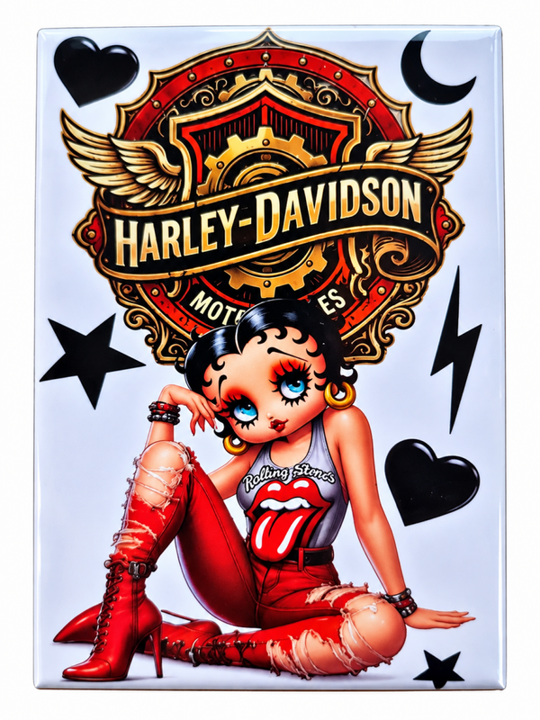 Magnet Collector Harley-Davidson et Pin-Up