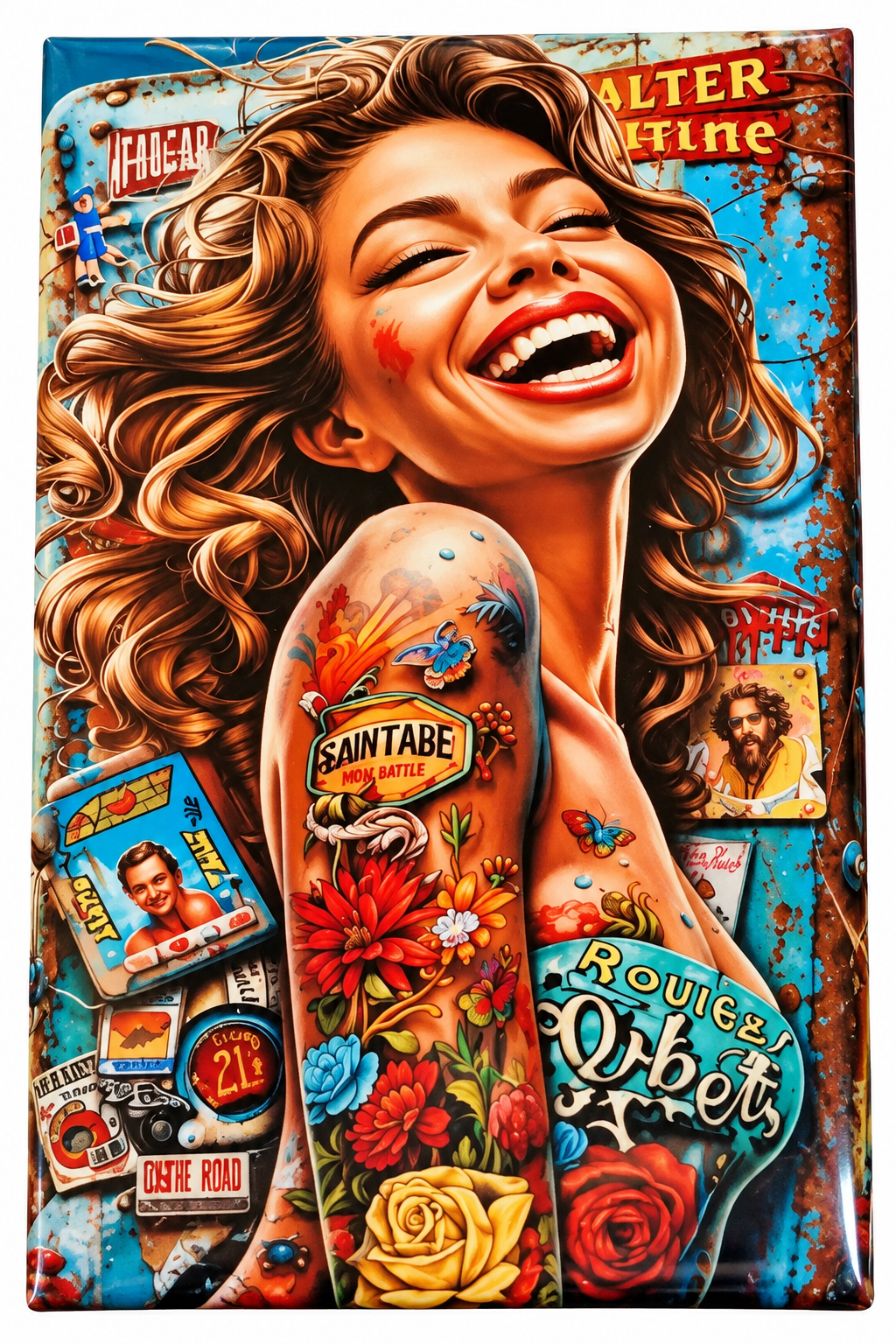 Magnet Femme Souriante