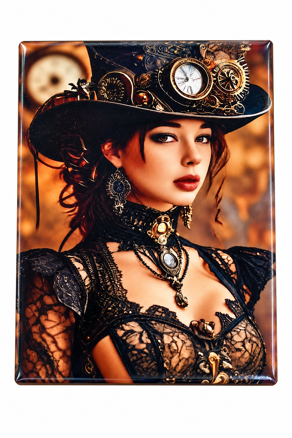 Magnet Ophélia femme Steampunk