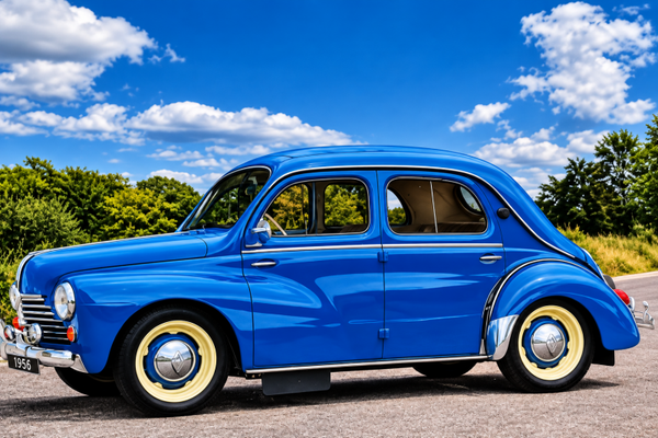 Renault 4 CV Bleu