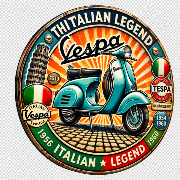 Scooter Vespa Magnet Frigo