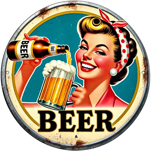Vintage Décorative Bière Rétro