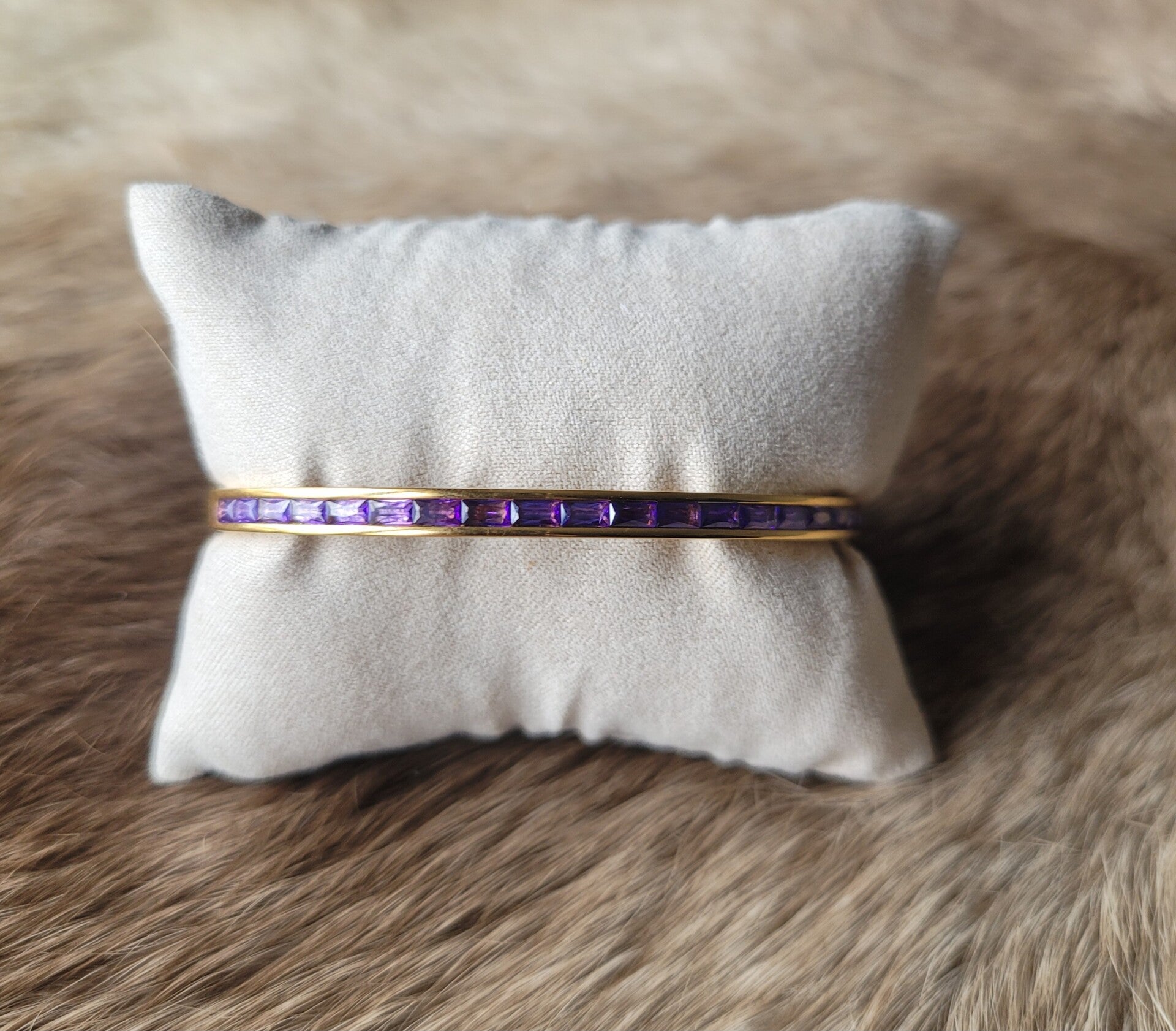 Bracelet cristal en acier inoxydable