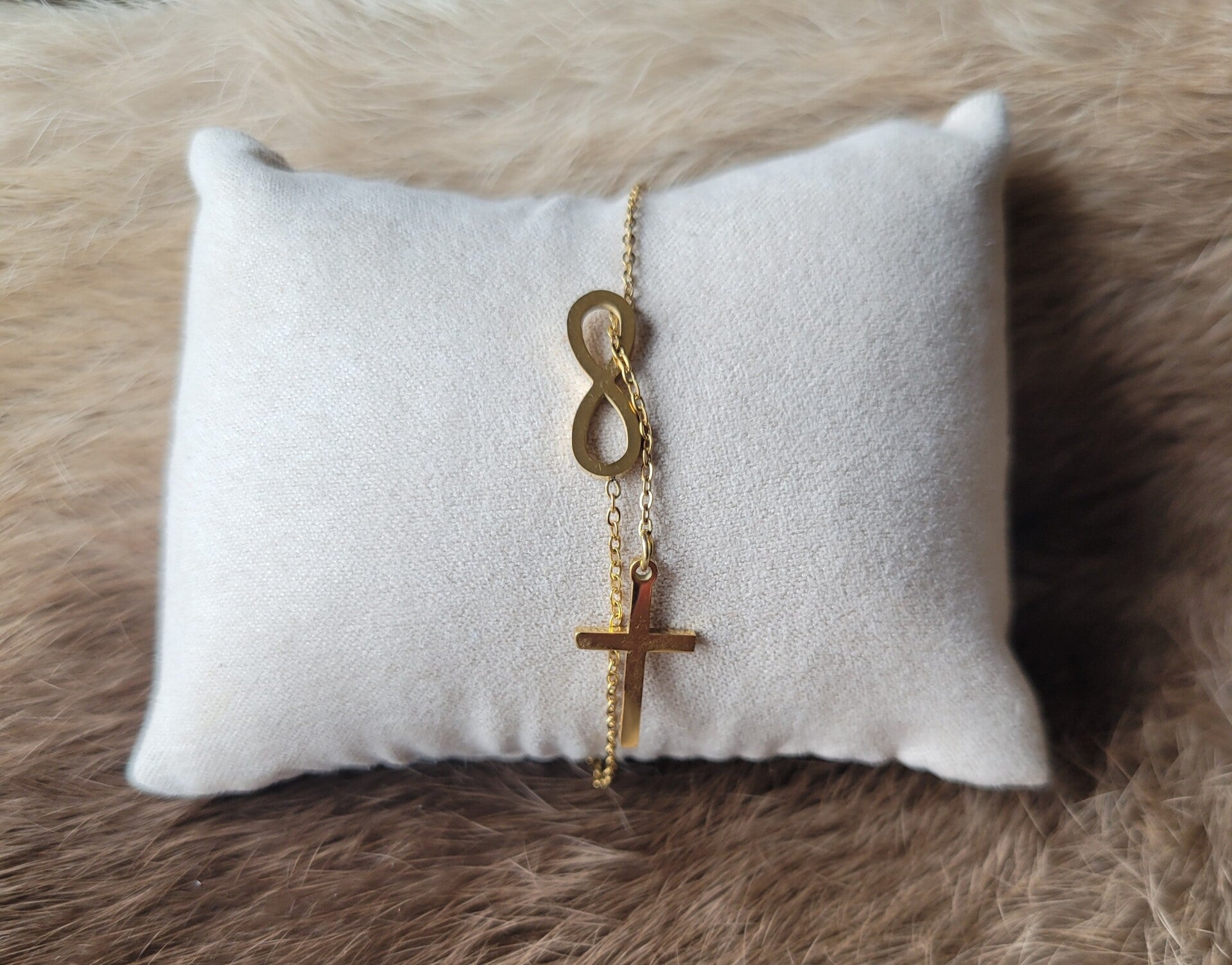 Bracelet Croix en acier inoxydable