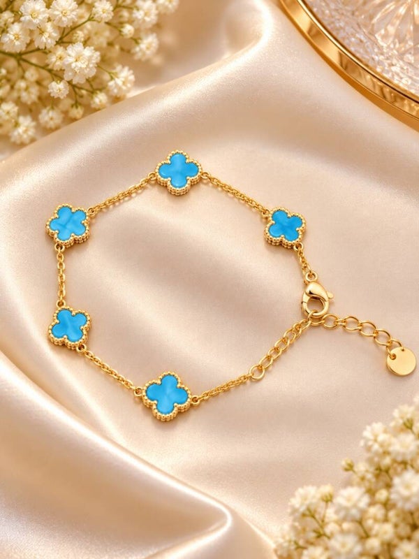 Bracelet Petite fleurs en acier inoxydable