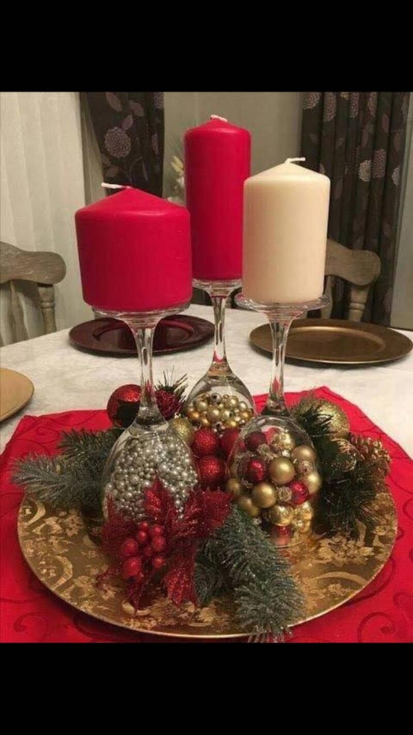 Crimson Glow Centerpiece