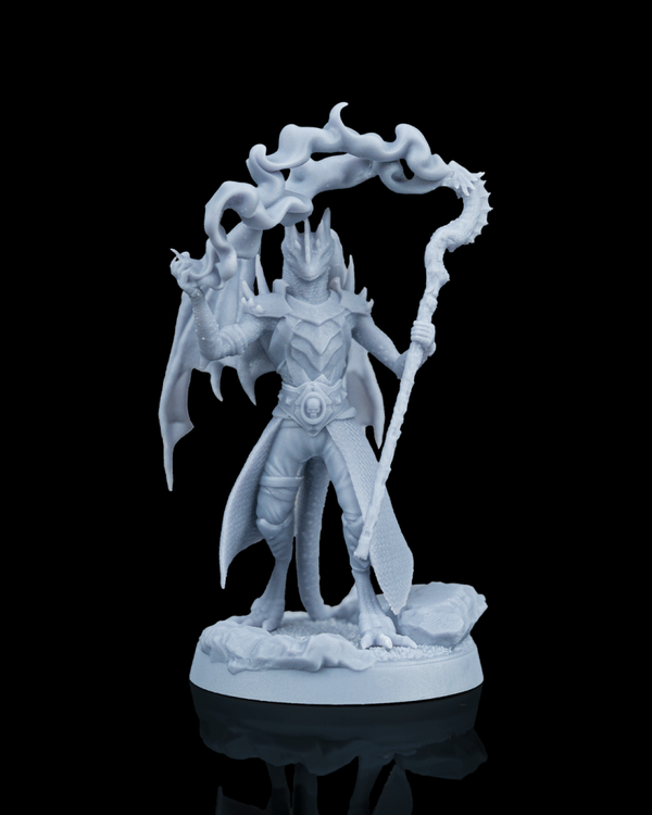 DRAKIN WARCASTER — DRACONIC CATACLYSM — FIGURINE 32 MM