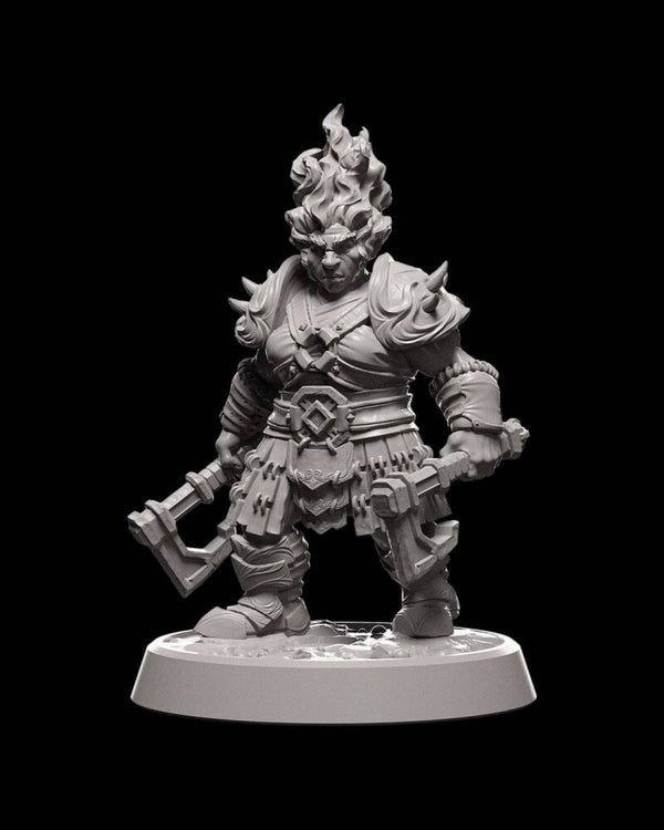 Fire Soldier Female – Échelle 32 mm