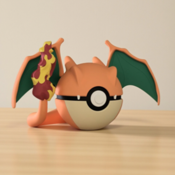 #0006 Pokeball Dracaufeu