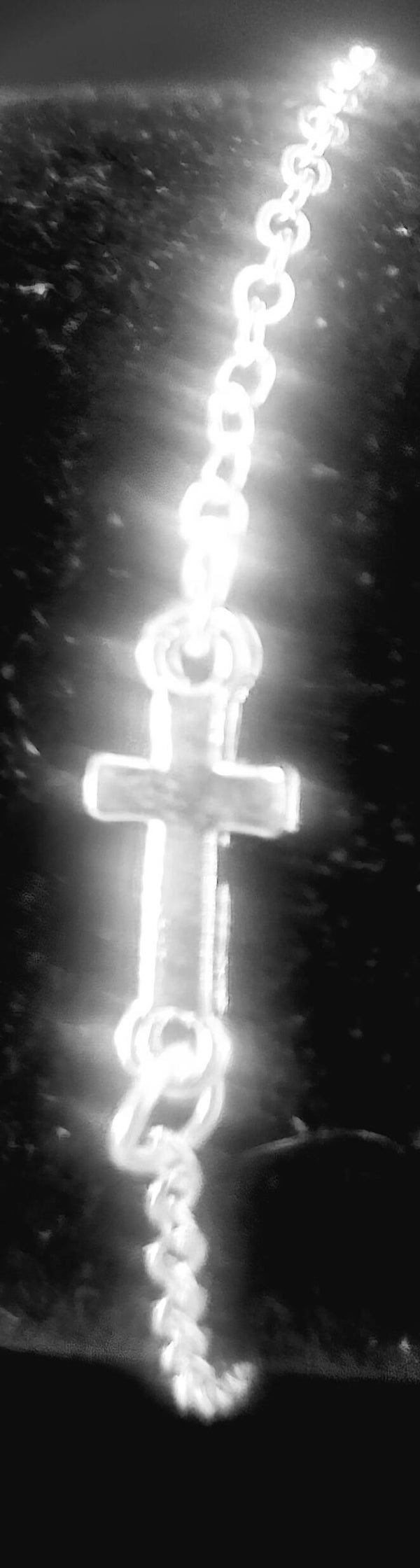 CROSS ANKLET SINGLE CHAIN