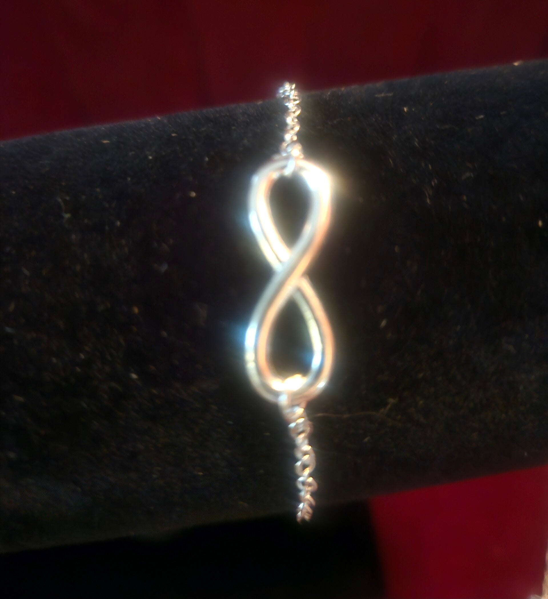 SINGLE CHAIN INFINITY SIGN ANKLET