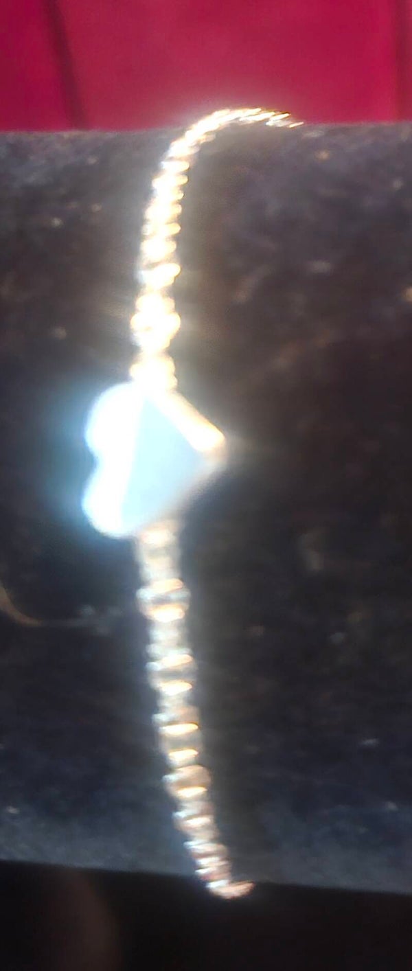 SOLID SLIDING HEART ANKLET