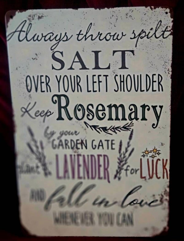 FALL IN LOVE WHENEVER YOU CAN METAL SIGN