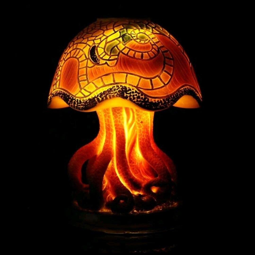 BATTERY OPERATED TABLE TOP MUSHROOM  LED LIGHT BATT INCLUDED