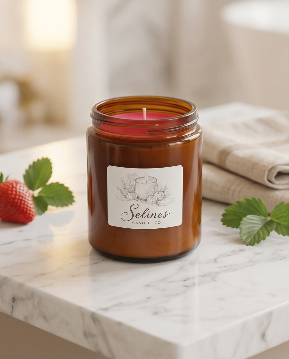 Strawberry Candle – 400g