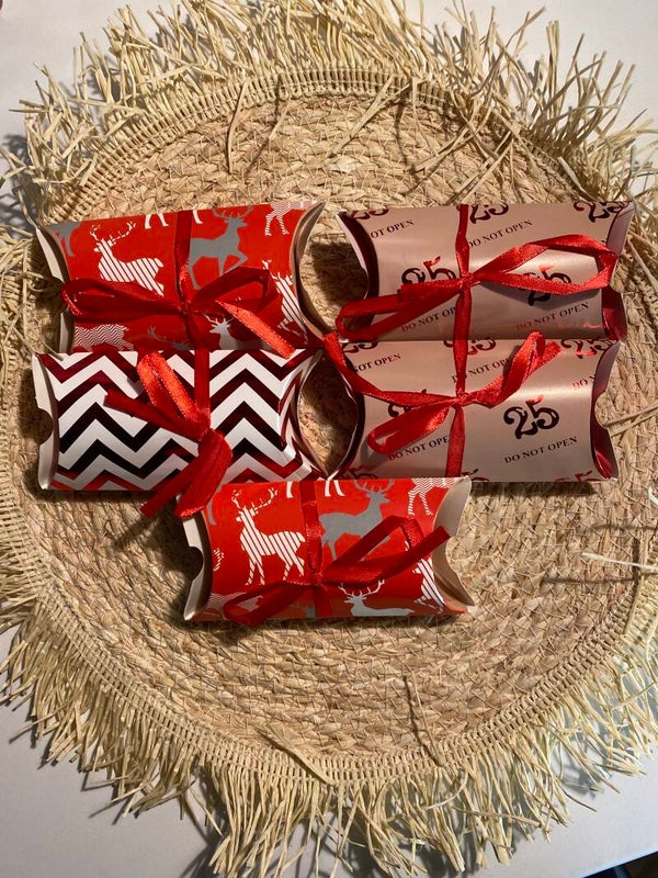 Adventskalender zilver 5 vakjes