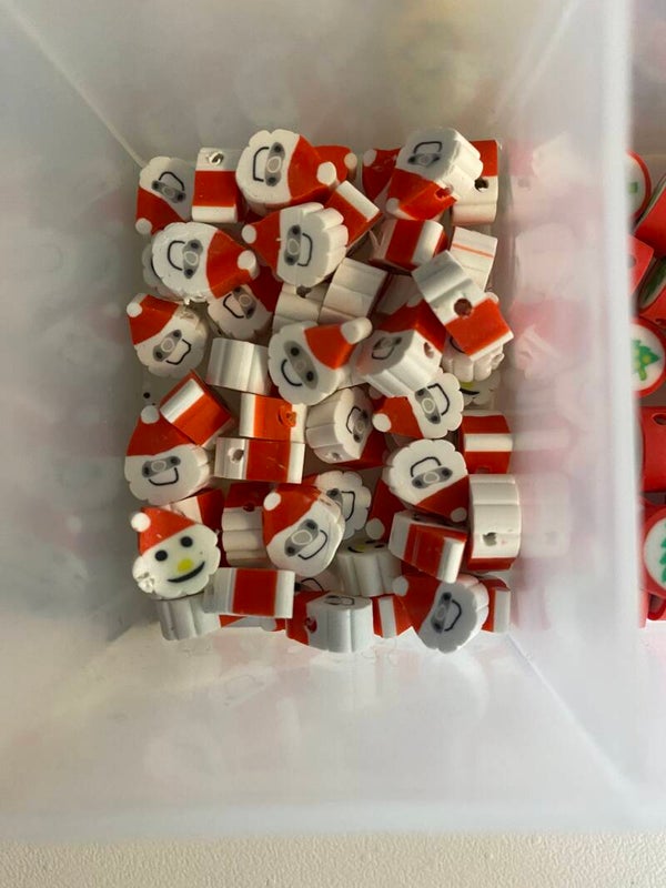 Kerstman polymeer kralen