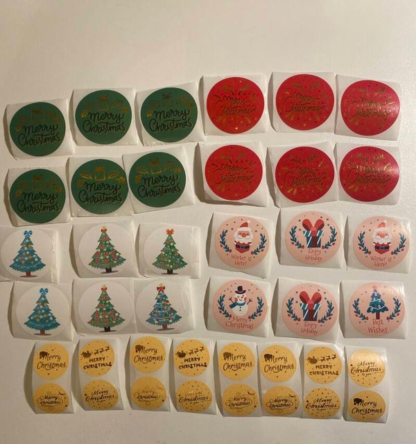 Sticker inpak pakketje