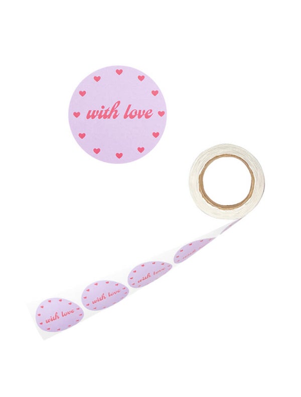 With love stickers (paars)