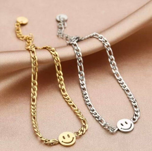 The smiley bracelet (Zilver)