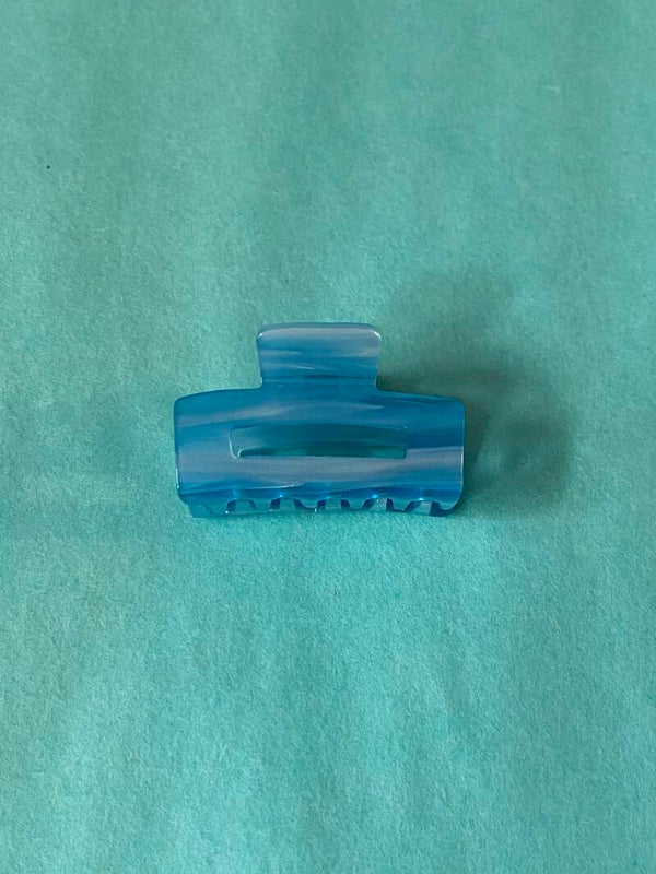 Mini haarclip blue