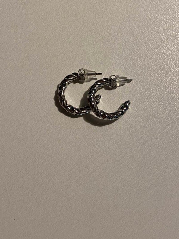 The curl hoops (zilver)