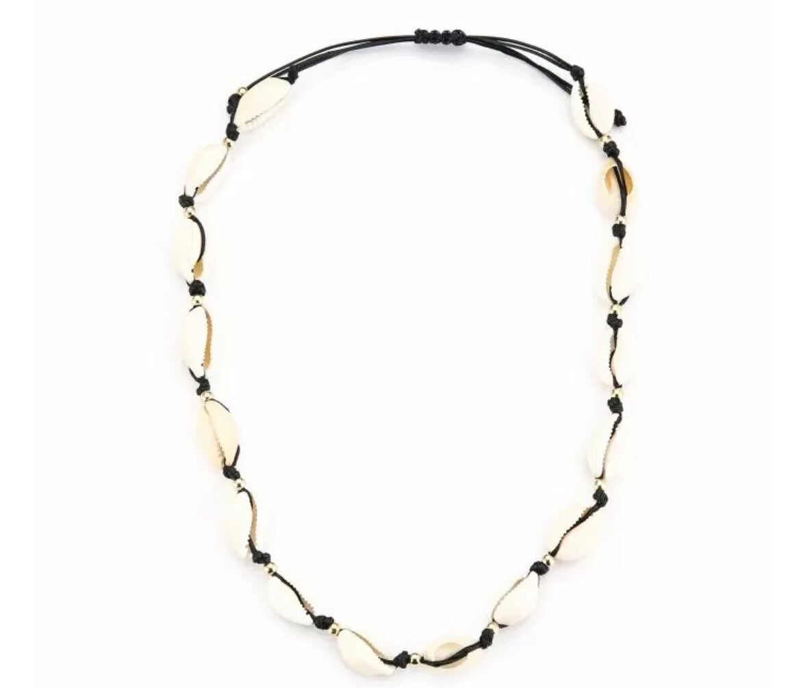 Shell Necklace zwart