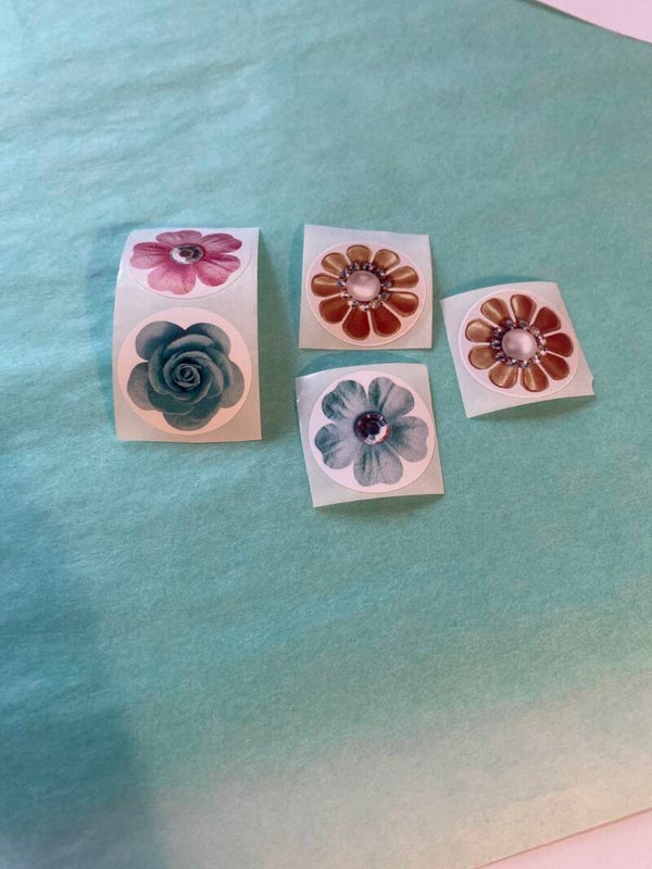 Bloemen stickers (klein)