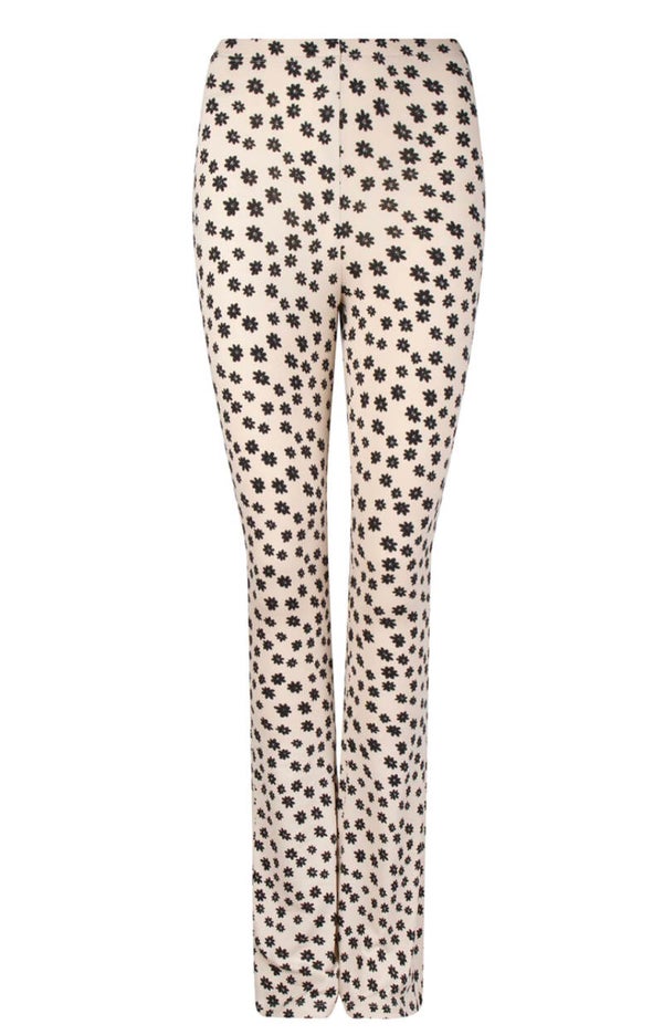 Flared broek flower